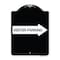 Signmission Visitor Parking With Right Arrow Heavy-Gauge Aluminum Architectural Sign, 24" x 18", BW-1824-24376 A-DES-BW-1824-24376 - alternate 1